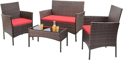 4 Pieces Outdoor Patio Furniture