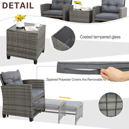 5-Piece Patio Furniture Set/Cushions