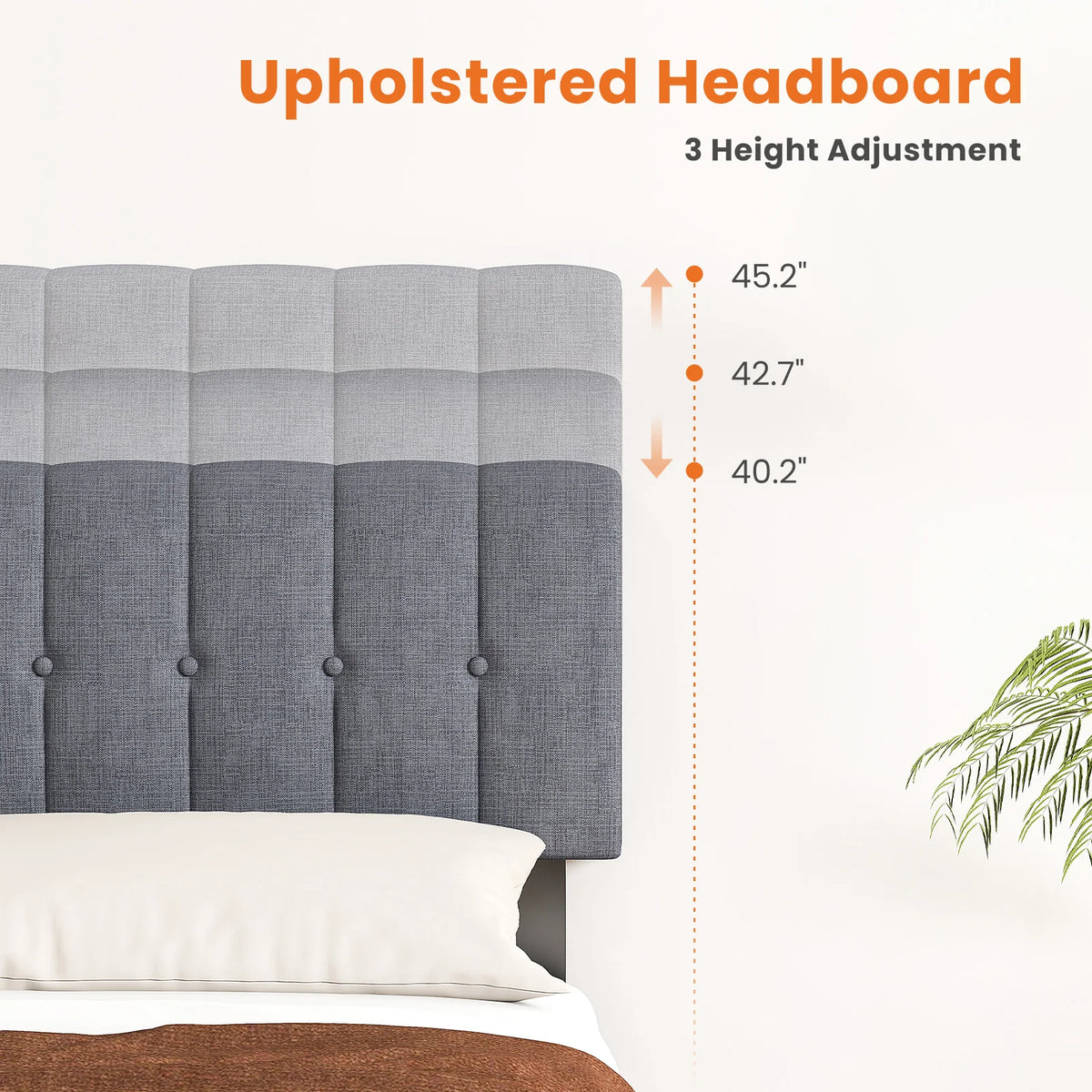 Fabric Upholstered Bed Frame