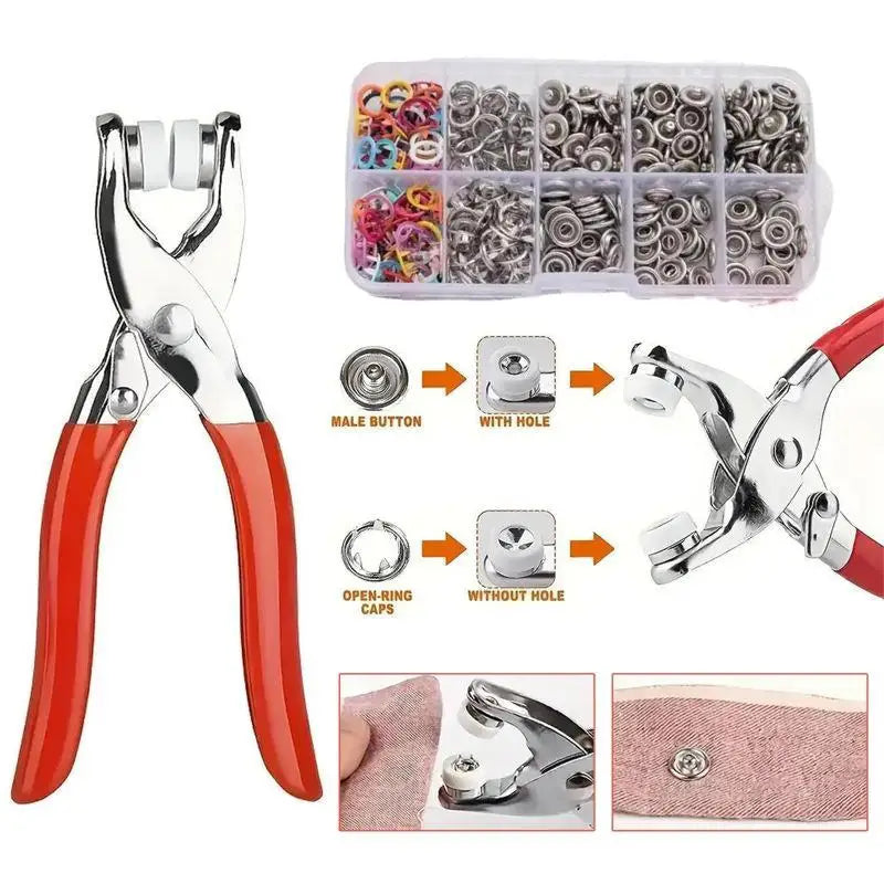 100pcs , Metal Color Pliers Snap Button Claw