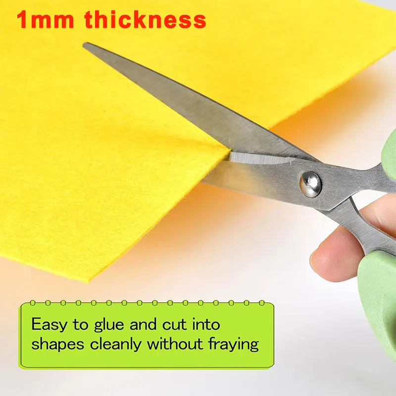 10-40Pcs Assorted Color Felt Fabric Sheets