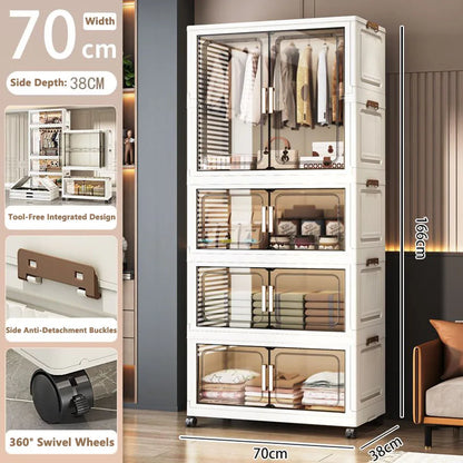 Thickened Multi-Layer Plastic Storage Cabinet