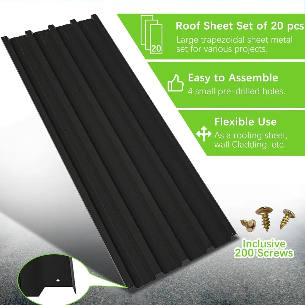 Metal Roof Panels 20 pcs