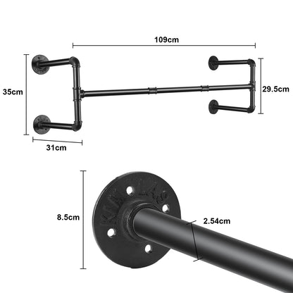 Industrial Pipe Clothing Rack