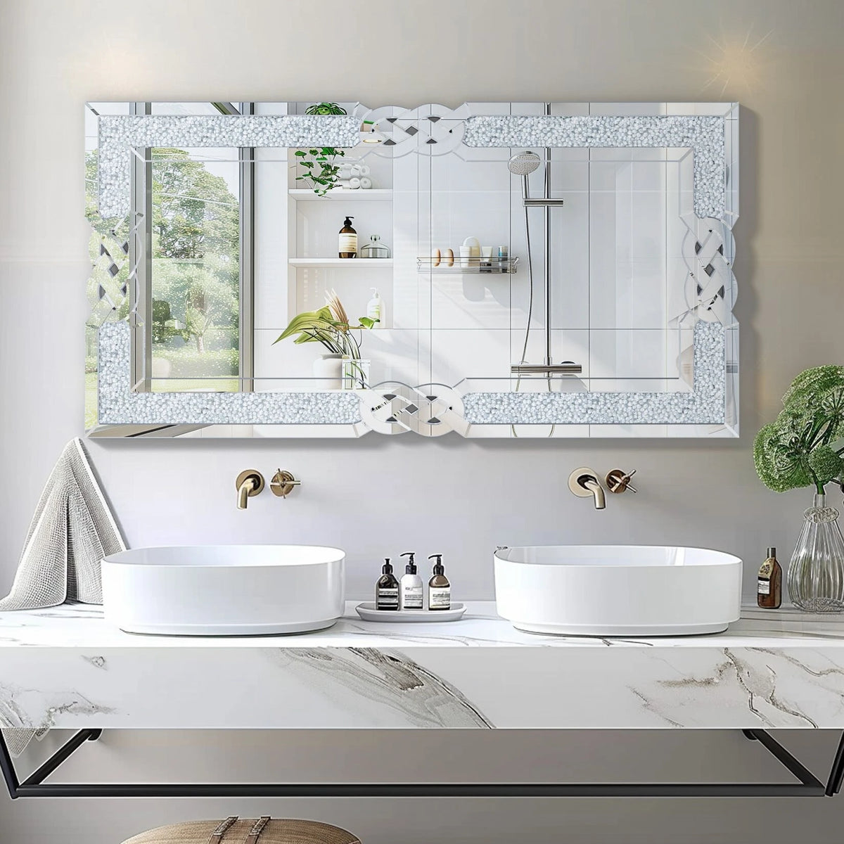 Crushed Diamond Wall Mirror