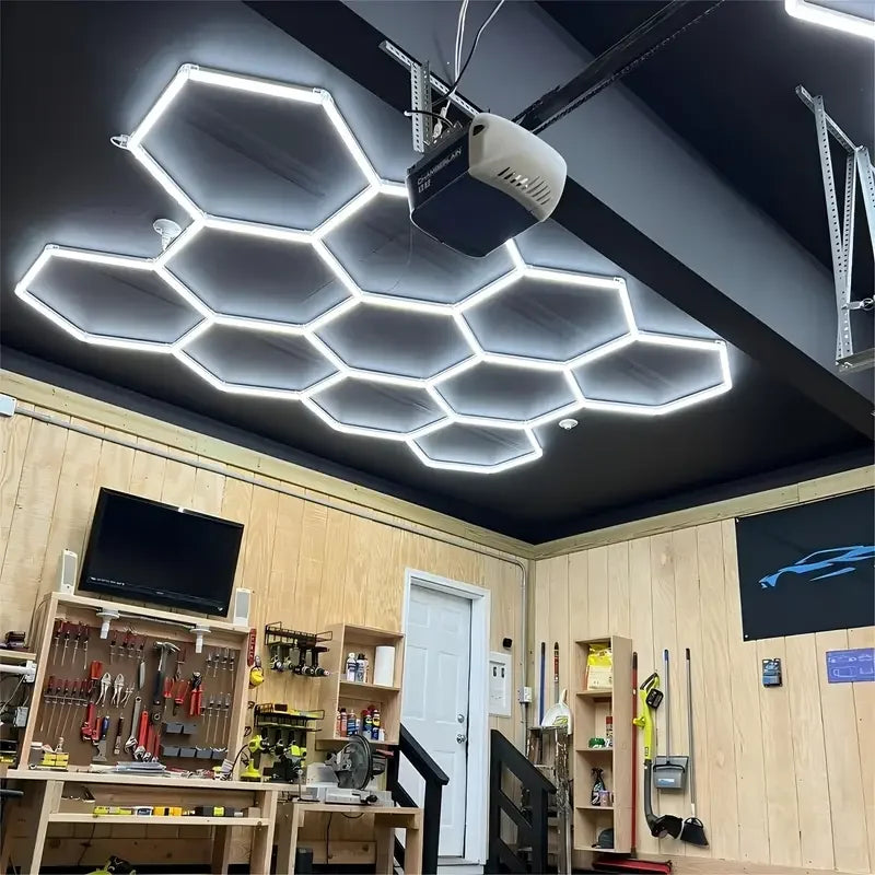 25 Pack Hexagon LED Garage Light