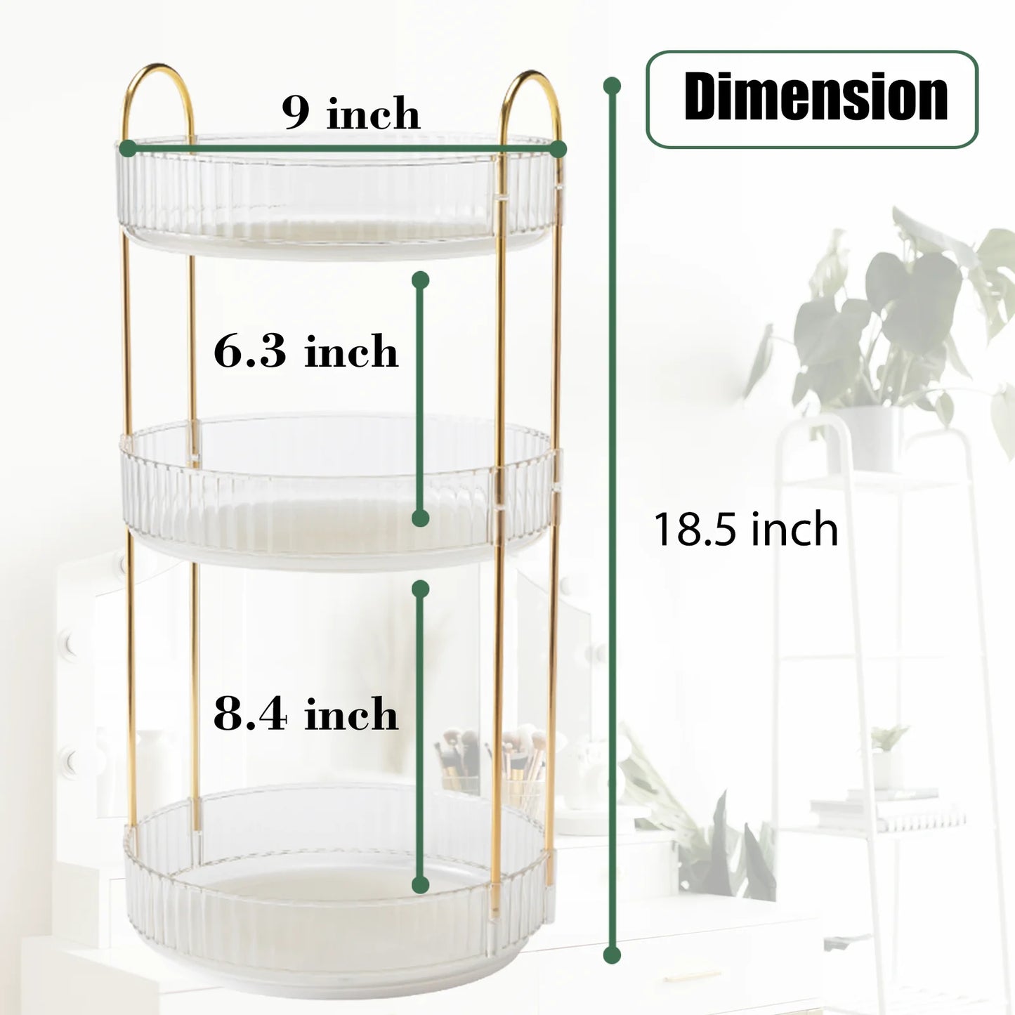 Rotating Makeup Organizer