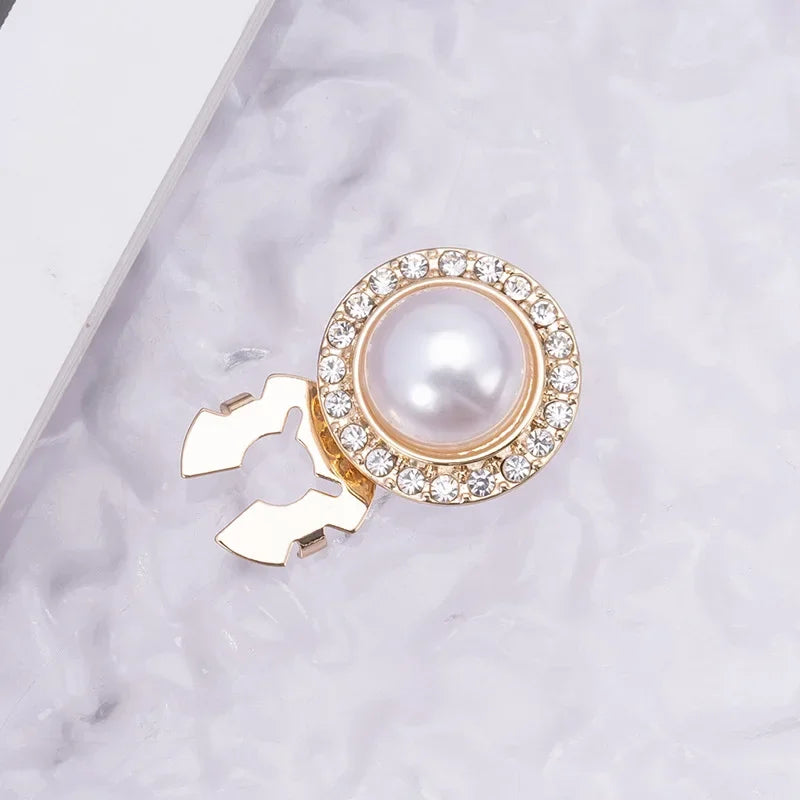 Crystal Pearl Button Covers