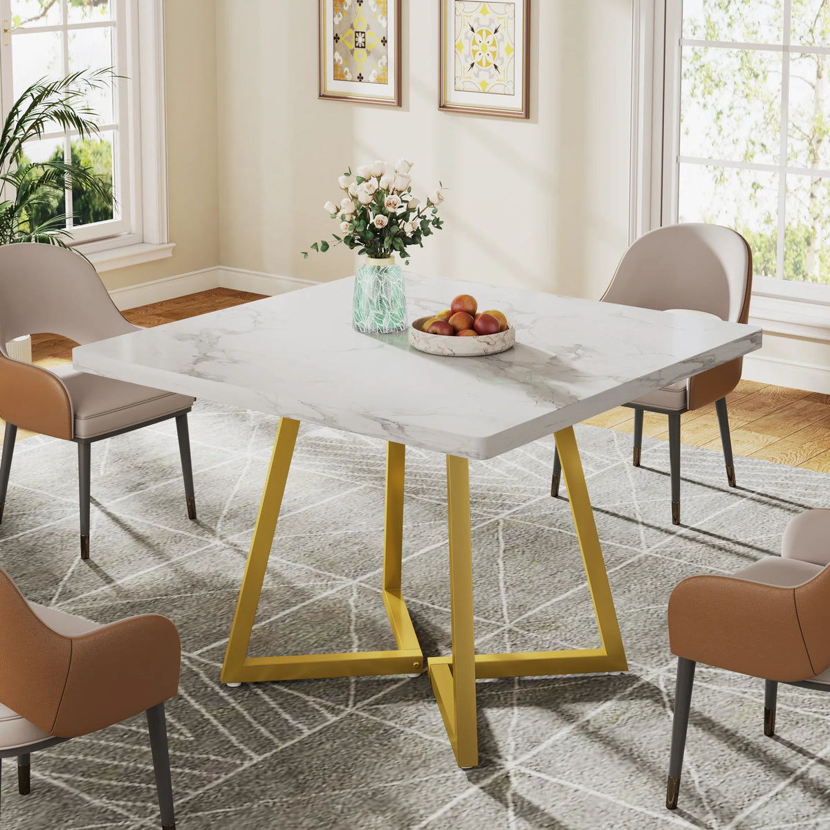 Square Dining Table for 4