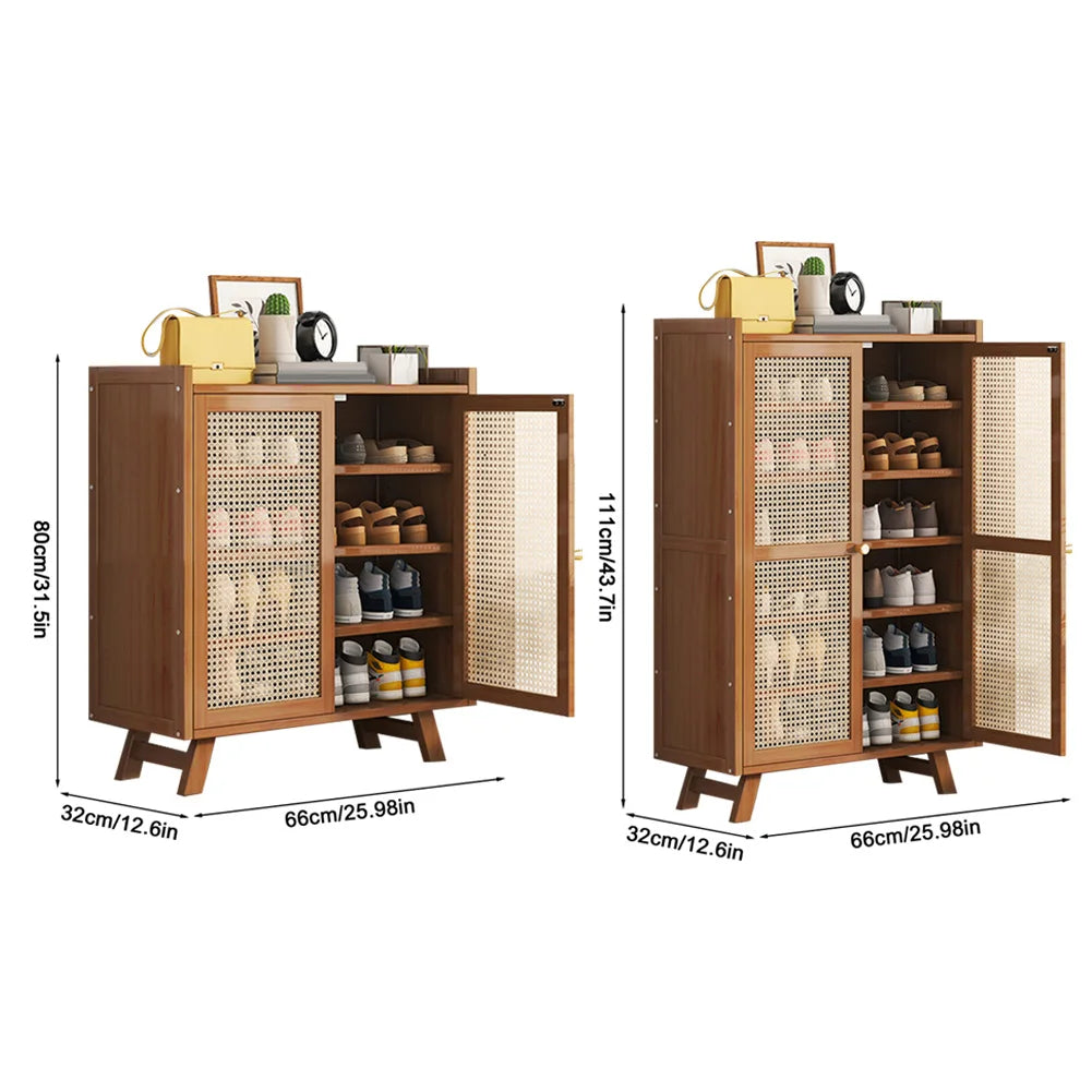 5/7-Tier Shoe Storage Cabinet Rack with Doors