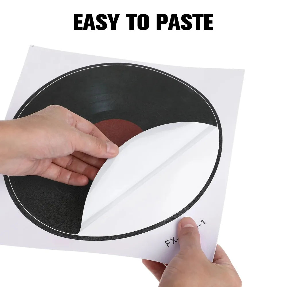 8Pcs Vinyl Record Wall Stickers