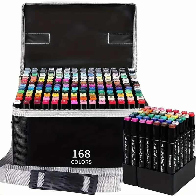 Alcohol Markers Set, 48 Colors
