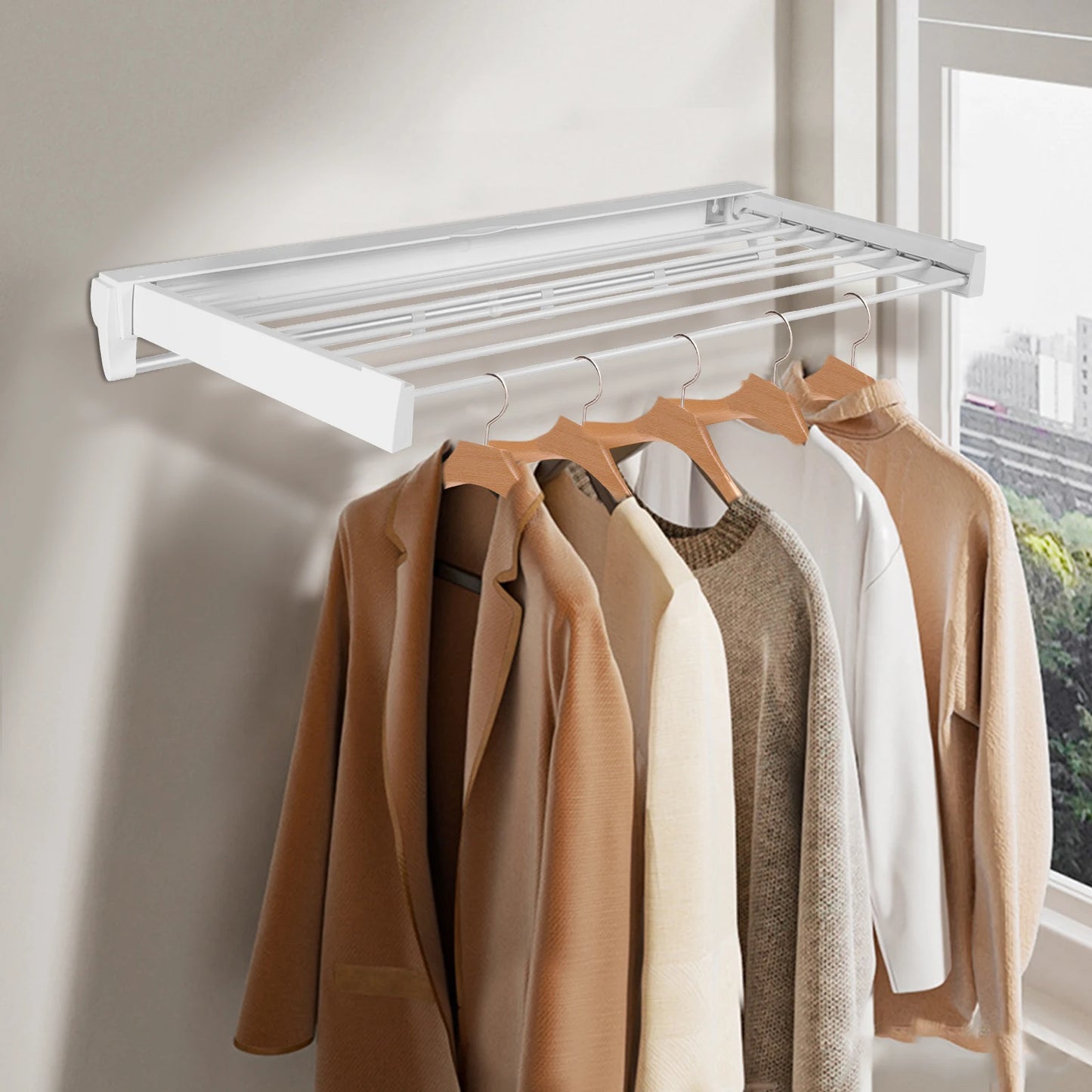Extendable Foldable Wall Clothes Dryer