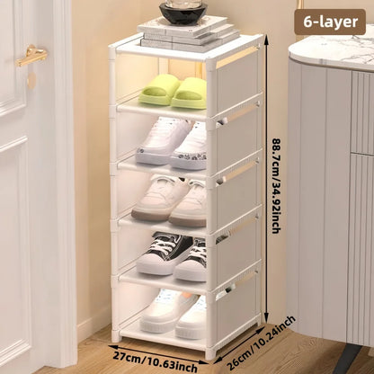 1 Piece Dustproof Single-Row Multi-Layer Shoe Organizer