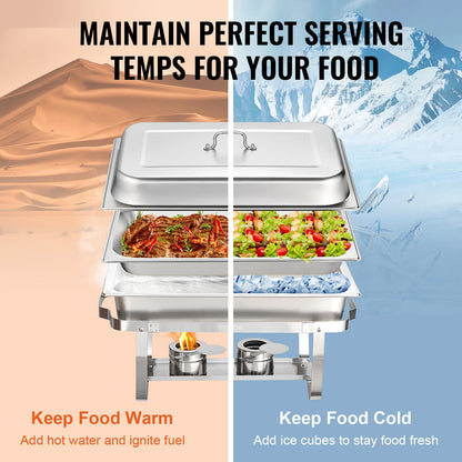 8QT Rectangle Chafing Dish