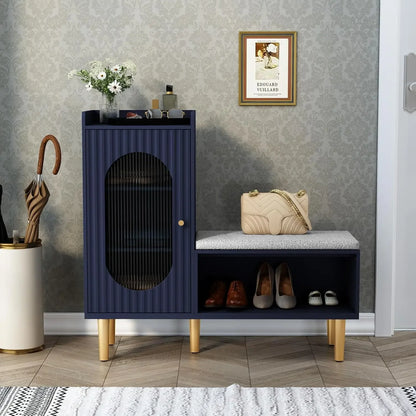 "2-Piece L-Shaped Storage Bench