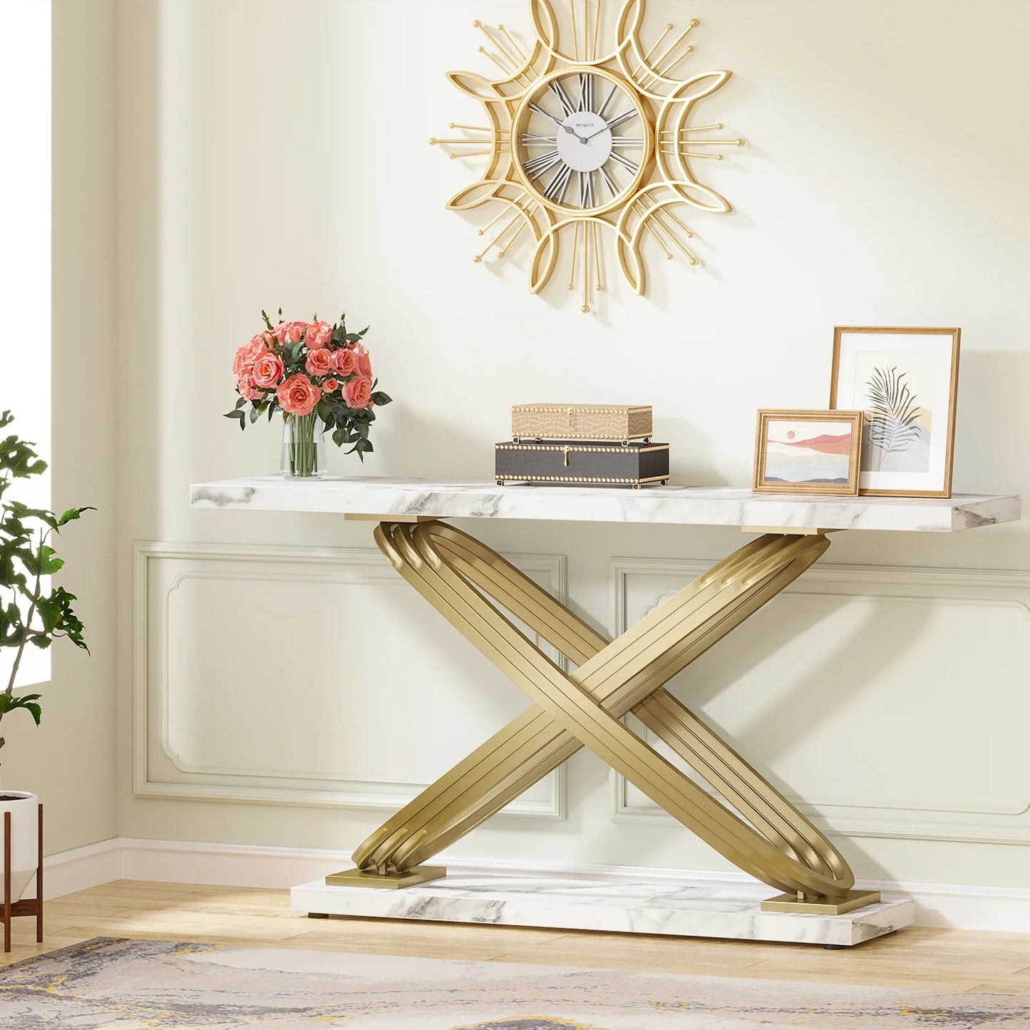 55 Inch Modern Console Table