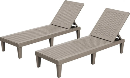 Outdoor Lounge Chairs Set of 2