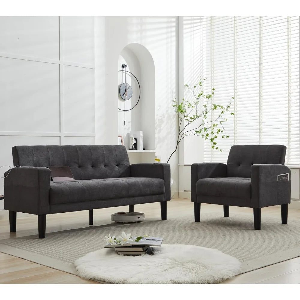 Living Room Furniture Sectional Sofa Sets 2 Pcs