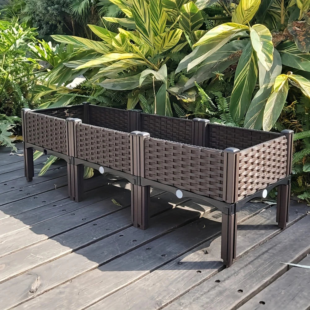 Plastic Raised Planter Box