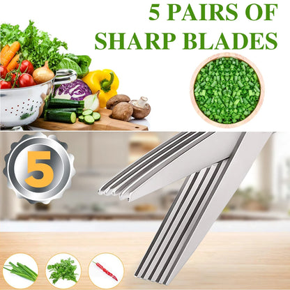 2/4PCS 5-Layered  Scissors