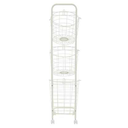 3-Tier Rolling Laundry Cart