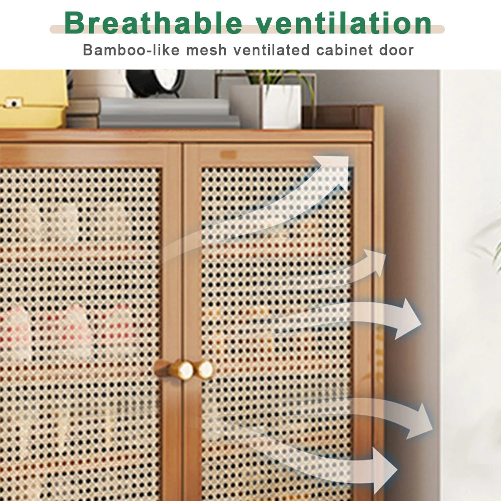 5/7-Tier Shoe Storage Cabinet Rack with Doors
