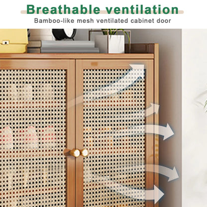 5/7-Tier Shoe Storage Cabinet Rack with Doors