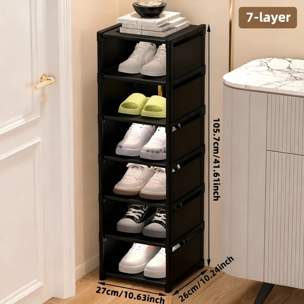1 Piece Dustproof Single-Row Multi-Layer Shoe Organizer