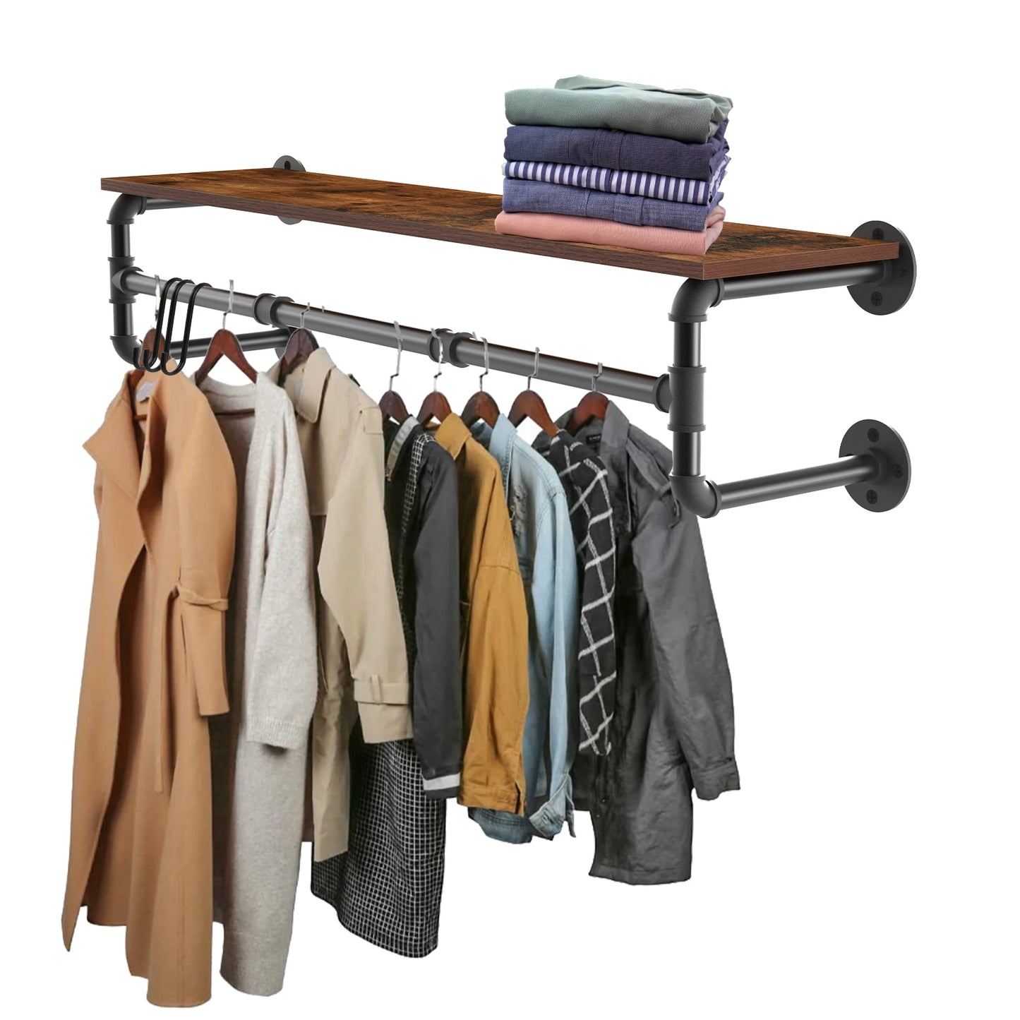 Industrial Pipe Clothing Rack