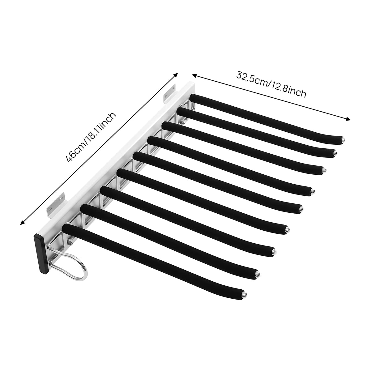 9-Rod Wall Mount Rack