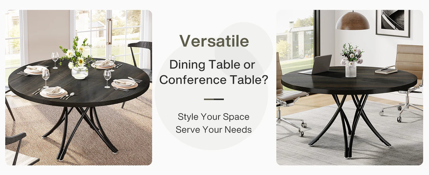 Round Dining Table for 4-6 People