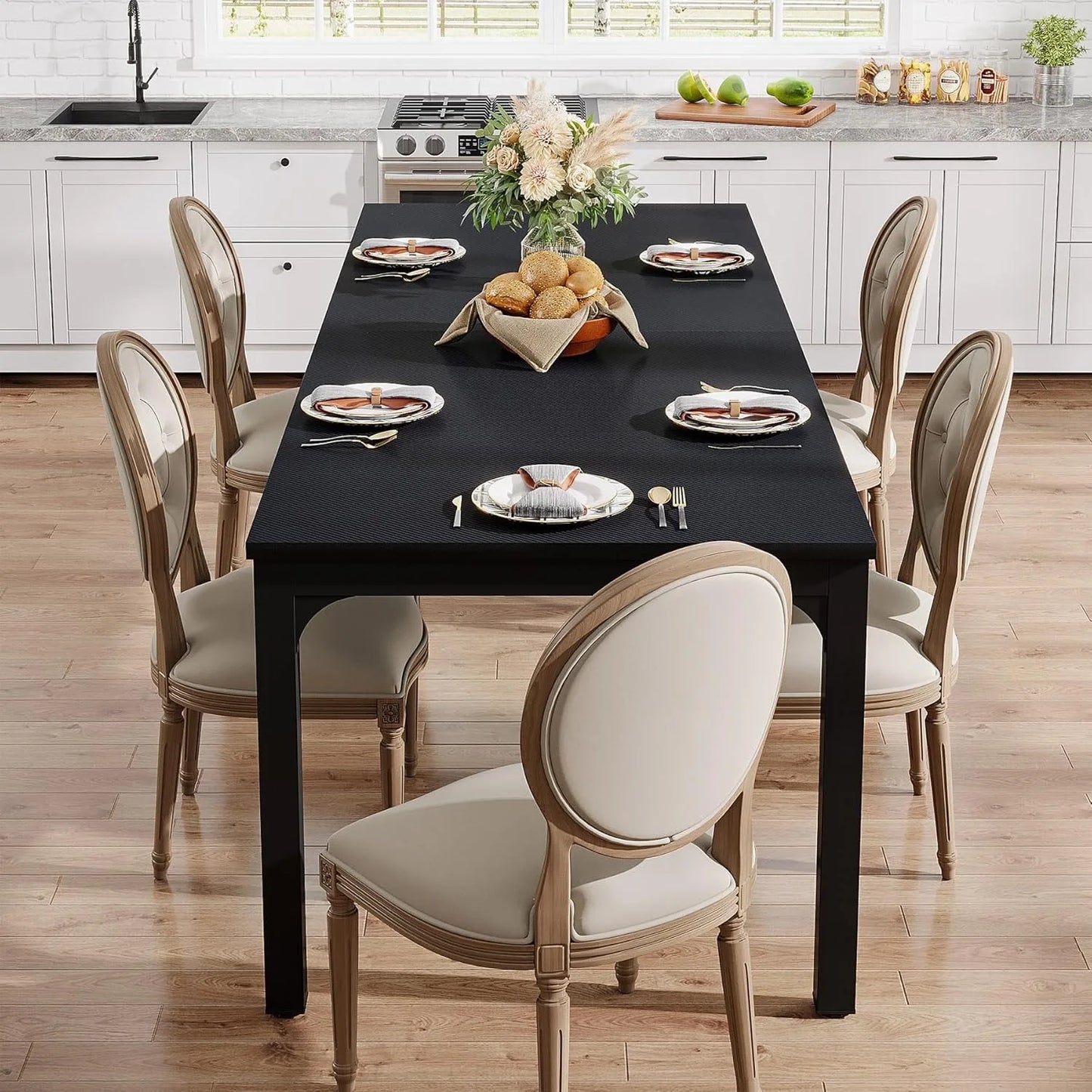 78.7 Inches Long Dining Table for 6-8 Person