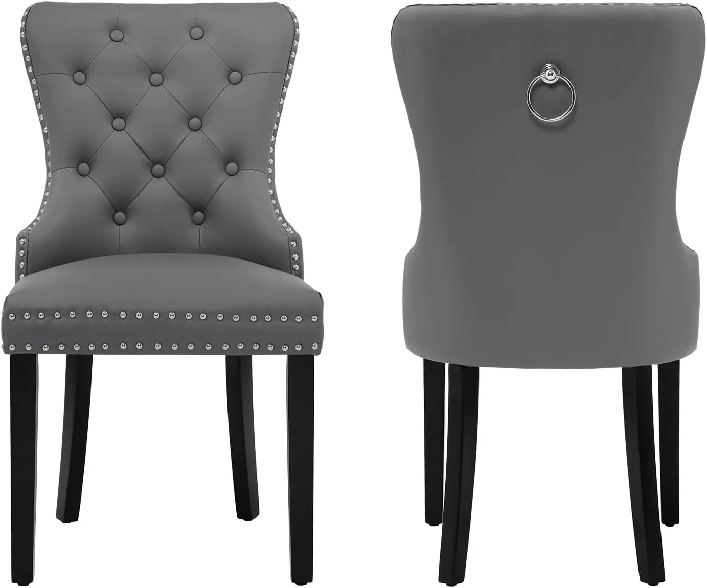 Leather Dining Chairs Set of 6