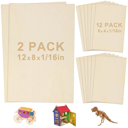 14pc Blank Plywood Unfinished