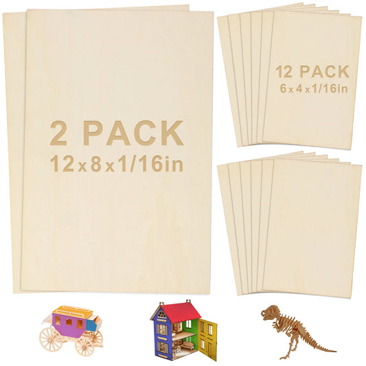 14pc Blank Plywood Unfinished