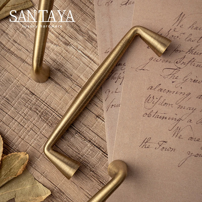Solid Antique Brass Handle