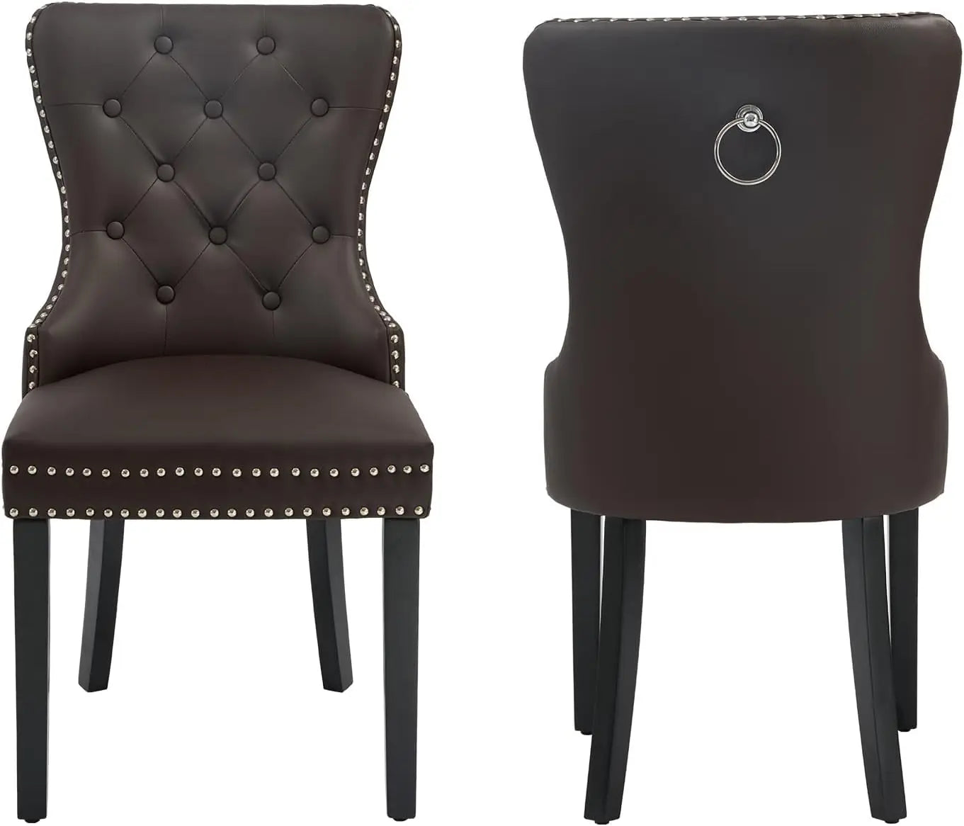 Leather Dining Chairs Set of 6