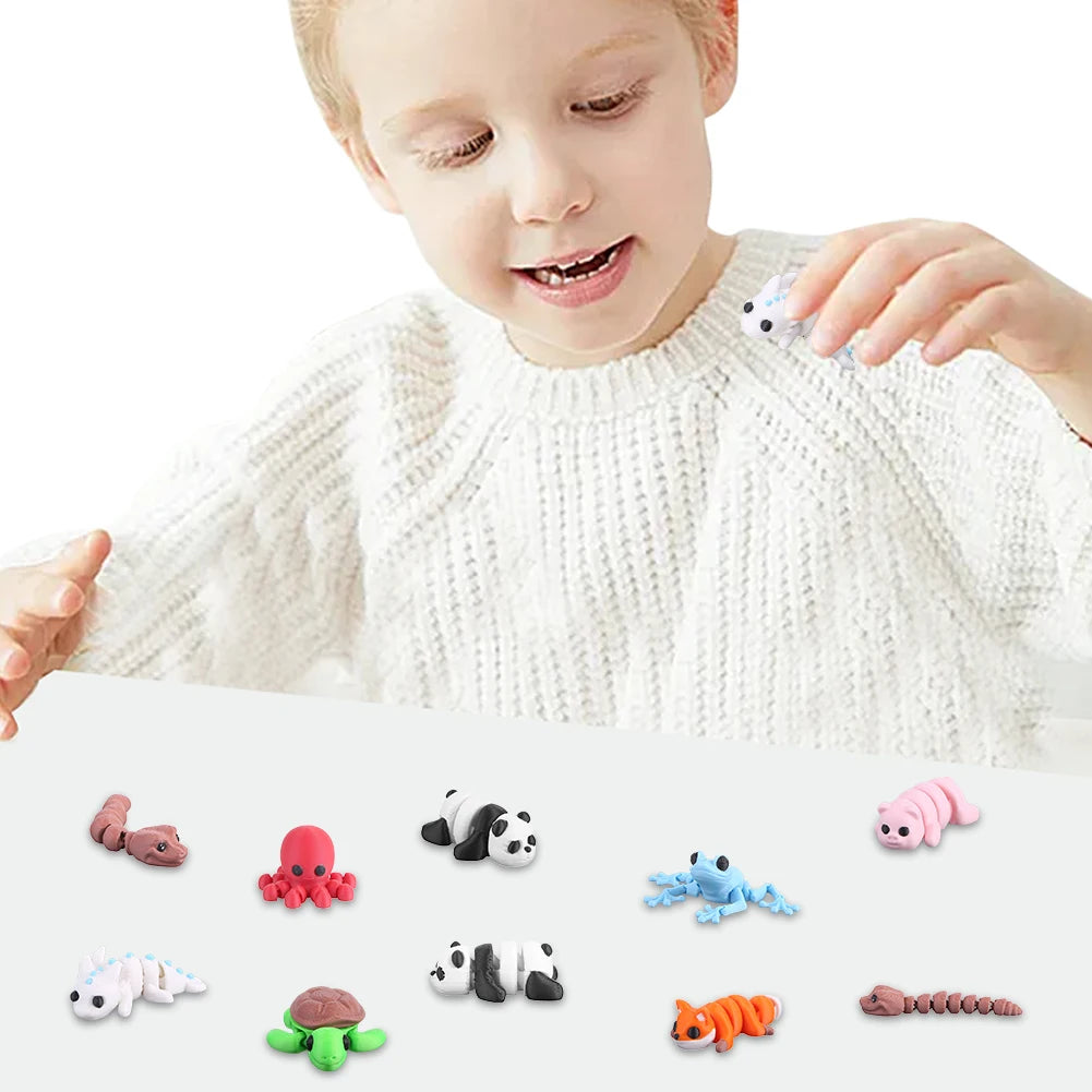 8/16pcs 3D Printed Mini Animals