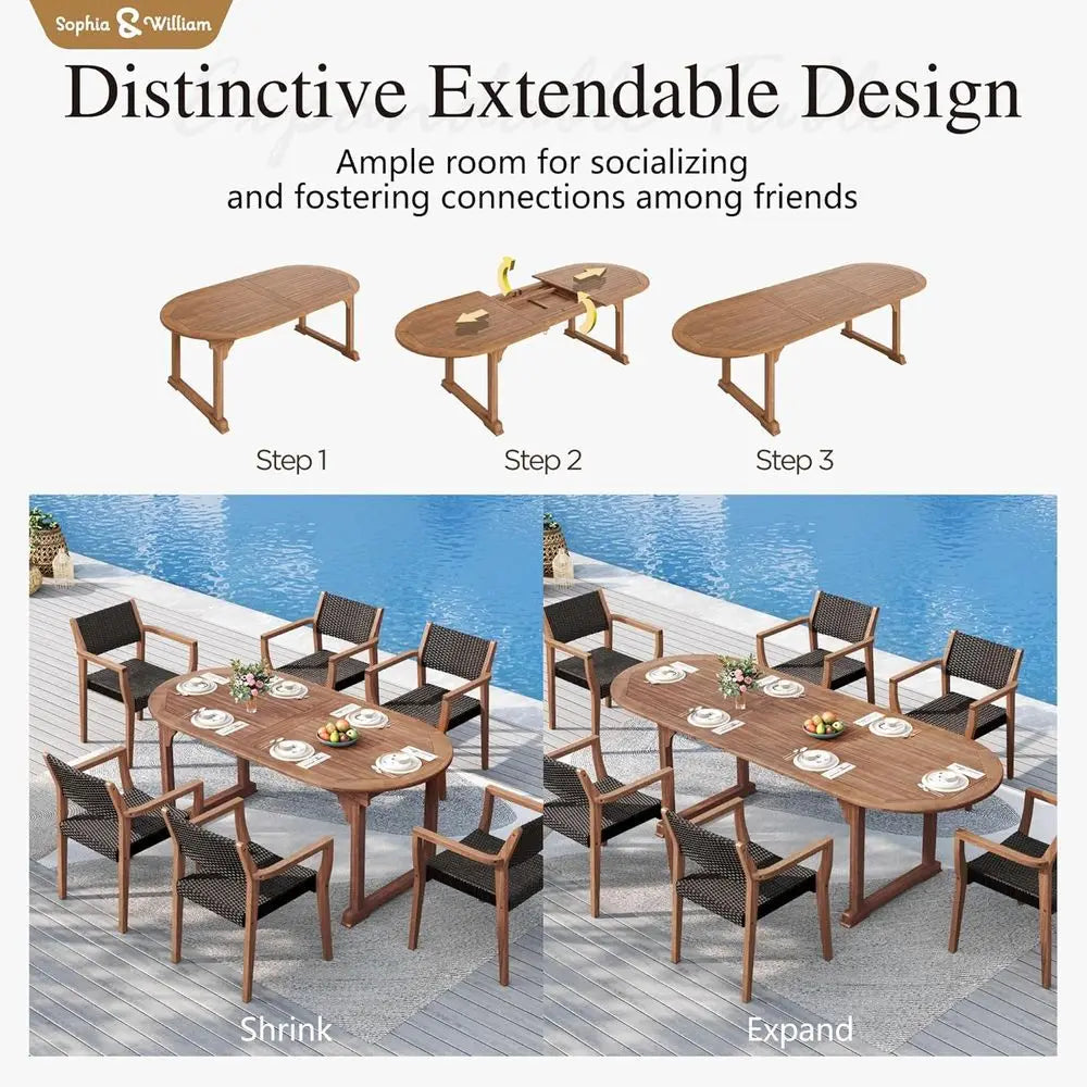 Expandable Patio Dining Set
