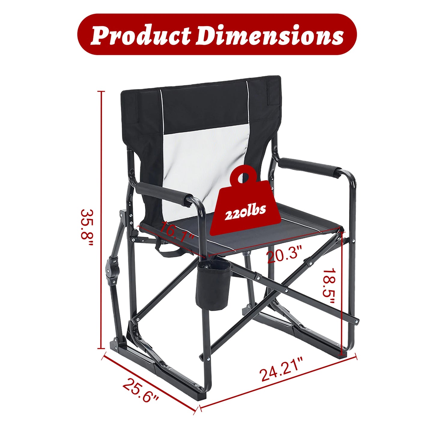 Outdoor Folding Rocking Chair