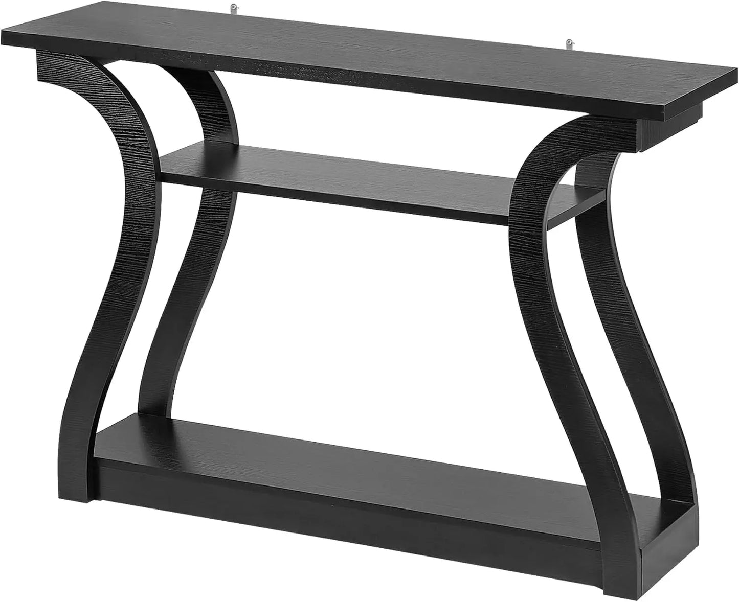 Wood Console Table 3 Tier Narrow Table