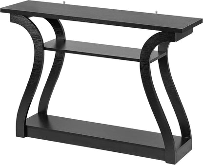 Wood Console Table 3 Tier Narrow Table