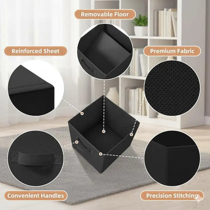 3/6-Pack 11" Collapsible Fabric Cube