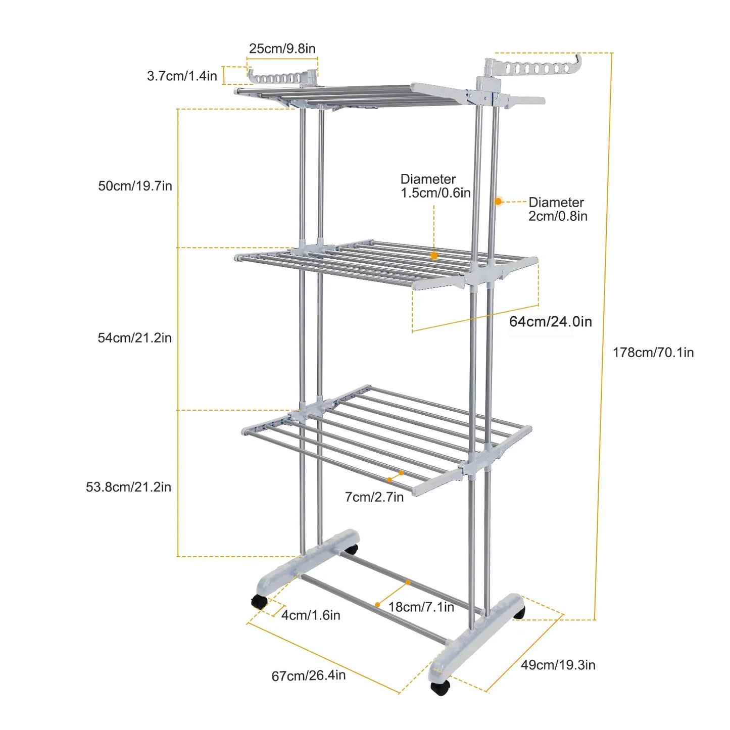 4-Tier Clothes Drying Rack