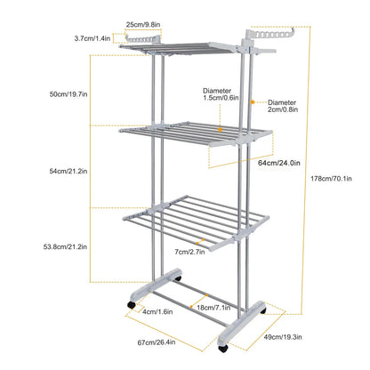 4-Tier Clothes Drying Rack