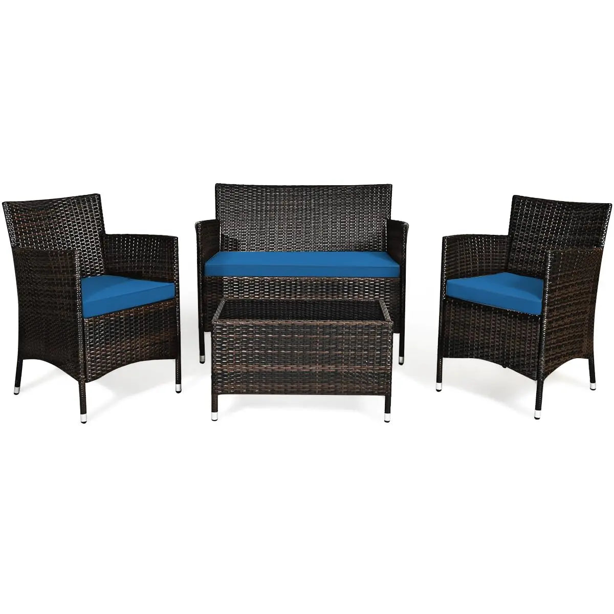 4-Piece Rattan Patio Set