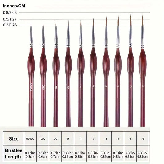10/11/20/22Pcs Fine Detail Paint Brush