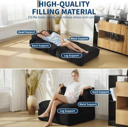 3-in-1 34" Folding Sofa Bed