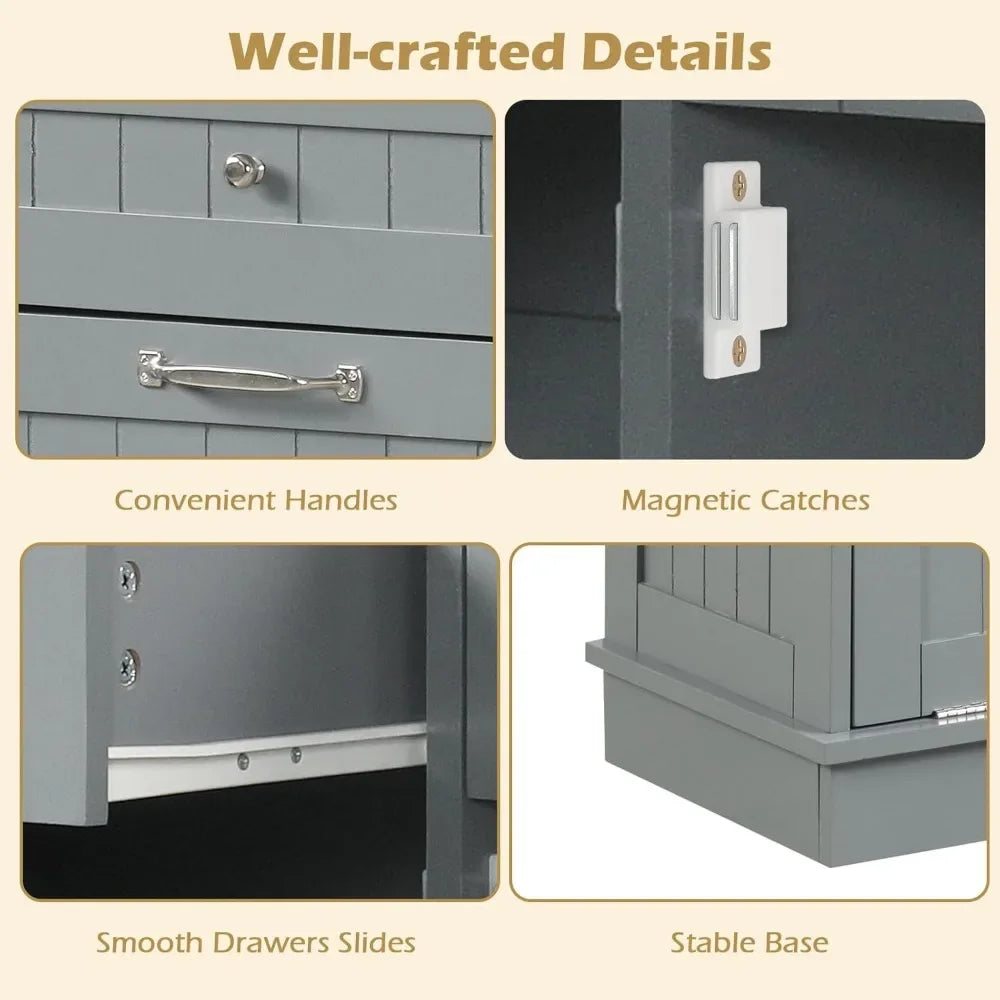 Tilt Out Trash Can Cabinet